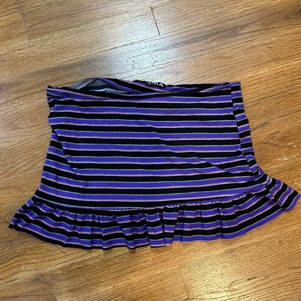 I.AM.GIA purple black mini skirt size Small